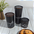 Conjunto  três latas metálicas Café,  Chá e Açúcar Preto - Imagem 1