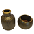 Kit Decorativo em três peças com Vasos e Bandeja em Gesso e Cimento Branco – Delicadeza e Charme para o Seu Espaço - Imagem 6