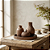 Conjunto Zen Elegance Canelado em Gesso - Bronze - Imagem 1