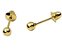 Brinco Infantil De Bola 2,5mm Recém Nascido Bebê Ouro 18k VirtualeShopping - Imagem 1