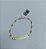 Pulseira criança chapinha bolinha 3mm Ouro 18k Original Unisex - Imagem 3