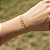 Pulseira Ouro 18k Laço 17,5cm Delicada Significa União Afeto - Imagem 1