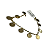 Pulseira Elo Português Ouro 18k Placas 10 Mandamentos Nota - Imagem 1