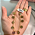 Pulseira Elo Português Ouro 18k Placas 10 Mandamentos Proteção Divina - Imagem 4