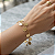 Pulseira Elo Português Ouro 18k Placas 10 Mandamentos Proteção Divina - Imagem 9