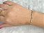 Pulseira Olho Grego Coração Banho De Ouro 18k Delicadíssima - Imagem 2