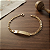 Pulseira Chapinha Infantil Bebê Ouro 18k 14cm Gravação + Nf - Imagem 2