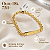Pulseira Chapinha Infantil Bebê Ouro 18k 14cm Gravação + Nf - Imagem 1