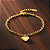 Pulseira Elo Português Pingente Grande Coração Adulto 19cm - Imagem 4
