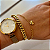 Pulseira Elo Português Pingente Grande Coração Adulto 19cm - Imagem 7
