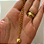 Pulseira Elo Português Pingente Grande Coração Adulto 19cm - Imagem 6