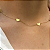 Colar Gargantilha Choker 3 Corações Liso Ouro 18k 45cm Nota - Imagem 3
