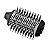 Escova Secadora Taiff Tourmaline Oval Alisadora Preto 110v - Imagem 1