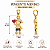 Pingente Menino Filho Cravejado Pedra Ouro Branco E Ouro 18k - Imagem 9