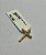 Pingente Masculino Cruz Cravejada Ouro 18k Peso 0,6gr - Imagem 1
