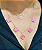 Colar Choker Trevo Virginia Pedra Rosa Madriperola Da Sorte - Imagem 6