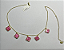 Colar Choker Trevo Virginia Pedra Rosa Madriperola Da Sorte - Imagem 7