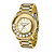 Relógio Lince Feminino Dourado Pedras Grande Lrg607l C1kx - Imagem 1