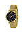 Relógio Lince Dourado E Preto Caveira Mesh Police Lrg4809l36 - Imagem 1