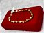 Pulseira Feminina Bolas Fosca E Lisa Ouro 18k 19,5cm Nota - Imagem 4