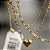 Colar Gargantilha Choker Elos Iguais Pingente Coração Ouro - Imagem 4