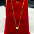 Colar Gargantilha Choker Pingente Coração Ouro 18k 45cm - Imagem 3