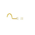 Pircing Nariz Ouro Original Anzol Ponto De Luz Barato - Imagem 3