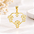 Pingente De Ouro 18k Coração 3 Meninas Filhas Peso 0.4gr - Imagem 1