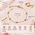 Pulseira Bolinha Bebê Infantil Ouro18k 14,5cm Promoção Linda - Imagem 4