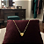 Colar Gargantilha Choker Pingente Coração 42cm Ouro 18k Luxo - Imagem 2