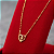 Colar Gargantilha Ouro18k Filha Pingente Menina Coração 42cm - Imagem 6