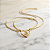 Colar Gargantilha Ouro18k Filha Pingente Menina Coração 42cm - Imagem 1