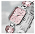 Relógio Lince Feminino Prata Cristais Rosa Pedras Lqm4872l23 - Imagem 3