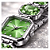 Relógio Lince Feminino Grace Prata Cristais Verde LQM4873L23 - Imagem 2