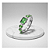 Relógio Lince Feminino Grace Prata Cristais Verde LQM4873L23 - Imagem 3