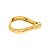 Bracelete Curvado Orgânico - Banho de Ouro - Imagem 2