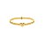 Bracelete Coração Petit - Banho de Ouro - Imagem 2