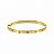 Bracelete Liso Parafusos - Banho de Ouro - Imagem 2