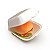 HAMBURGUEIRA ISOPOR BRANCA CH02 COPOBRÁS 100 UND - Imagem 1