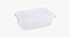 POTE RETANGULAR C/ TAMPA 500 ML TOTALPLAST C/ 24 UND - Imagem 1