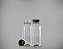 GARRAFA PET CRISTAL QUADRADA 300ML COM 100 UND - Imagem 1