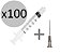 Seringa 3ml L. Lock com ag. 25x7 - BD - Unid. - Imagem 1
