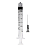 Seringa 3ml L. Lock com ag. 25x7 - SR - Cx c/ 500 unid. - Imagem 2