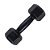 Dumbbell Halter Sextavado Emborrachado - 9Kg - Preto - Imagem 1