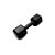 Halter 3kg Sextavado Pintado - Preto - Imagem 1