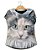 Camiseta Gato Cinza Amopet Premium Evase - Imagem 1