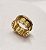 PAR DE ALIANÇA PESANDO 22 GRAMAS DE OURO 18K MODELO TIPO BVLGARI COM 10MM DE LARGURA. - Imagem 13