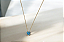 Colar de Topázio Azul Coraçao de 8mm Natural em Ouro Amarelo 18k - Imagem 9