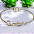 Pulseira com Nome Personalizado em Ouro Amarelo 18K. - Imagem 1