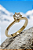 Anel Solitário com Pedra de Moisanita em Ouro Amarelo 18K - Imagem 3